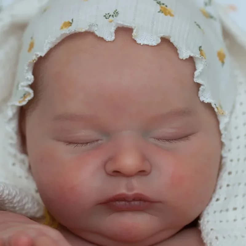 20inch UnPainted Reborn Doll Kit Laura Sleeping Baby DIY Doll Parts