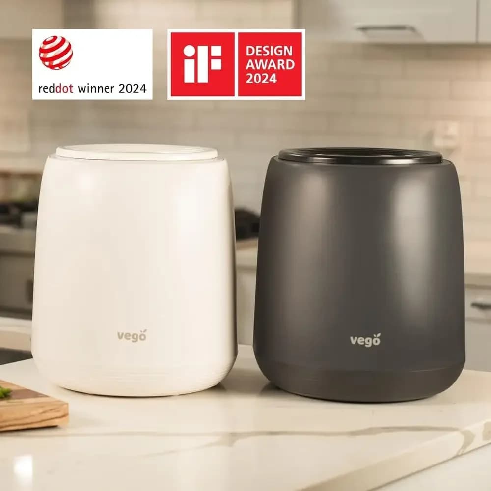 Offerta Speciale: Bidone per Compostaggio Elettrico Intelligente da 4L con App, Autopulente, Inodore, per Uso Interno, Nero