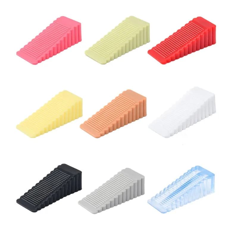 Tappo della porta in Silicone riutilizzabile blocco ammortizzante cuneo fermaporta maniglia della porta Stopper casa ufficio porta Anti-collisione Stopper