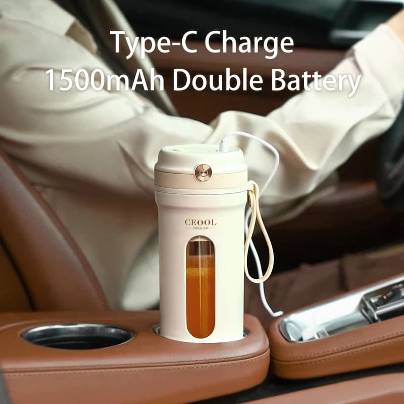 10 blade portable electric juicer 350ML fruit mixers 3000mAh USB rechargeable juicer cup juicer machine