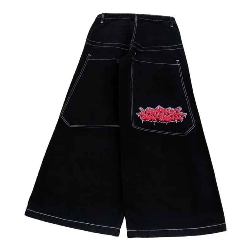 Jeans Oversize Style Hip Hop American, Y2K Wide Pants for Women, Jeans Unisex Harajuku Y2K Punk