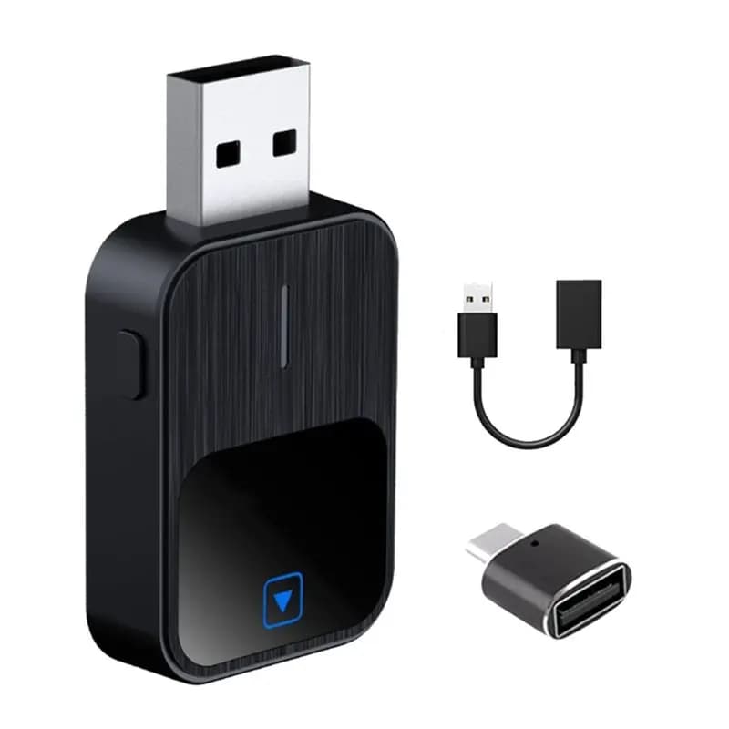 Sistema Intelligente per Auto, Box AI Smart, Adattatore Wireless Android Auto 2 in 1, Dongle Carplay Wireless USB Plug and Play