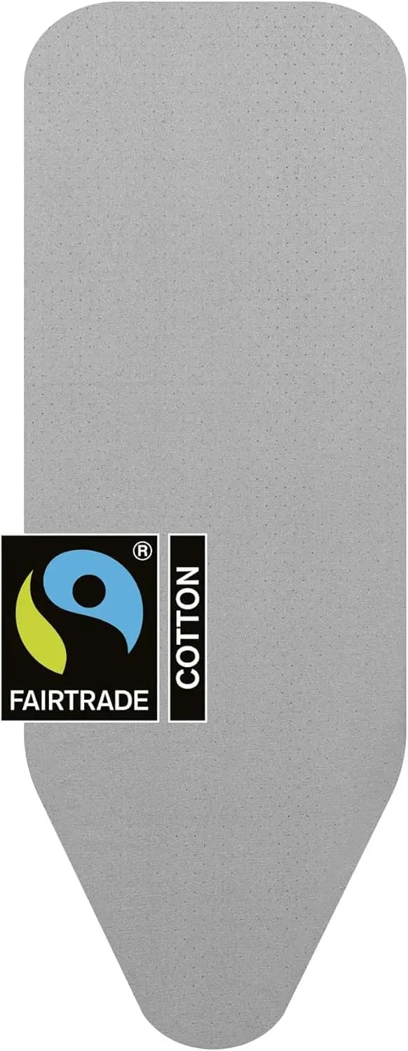 Copertura di Ricambio per Asse da Stiro Taglia C (49 x 18 pollici) con Imbottitura Spessa in Schiuma e Feltro (Metallizzato) Facile da Montare, 100% Cotone