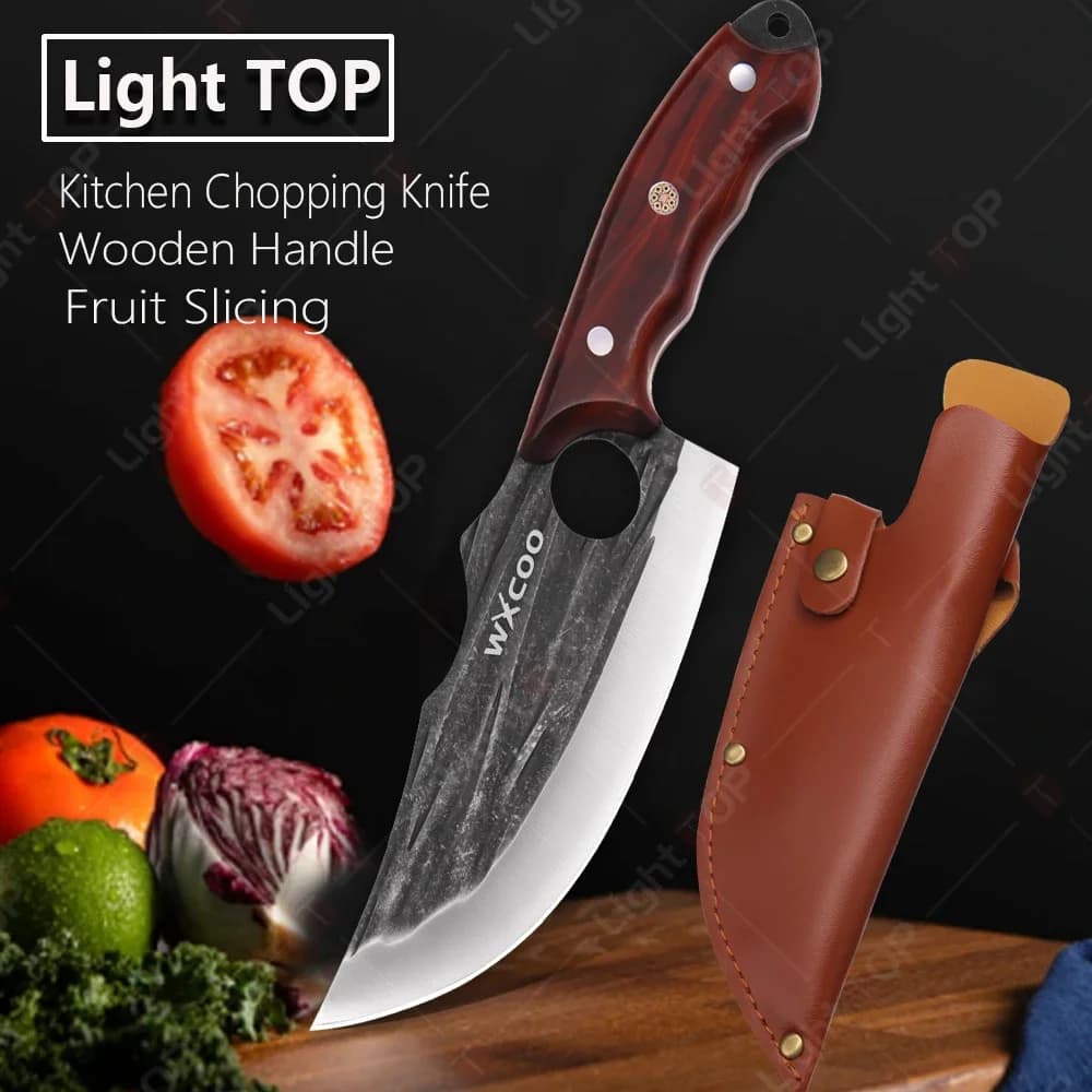 1 ~ 5 pezzi set di coltelli da macellaio da cucina professionale per carne mannaia per pesce coltello per disossare coltello da macellaio forgiato fatto a mano per strumento di cottura