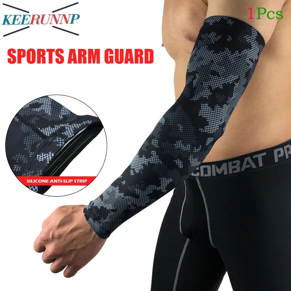 Manicotto per braccio per tatuaggio con protezione UV da 1 pezzo - Manicotto di compressione sportiva per basket, calcio, ciclismo, palestra - Gomito per artrite