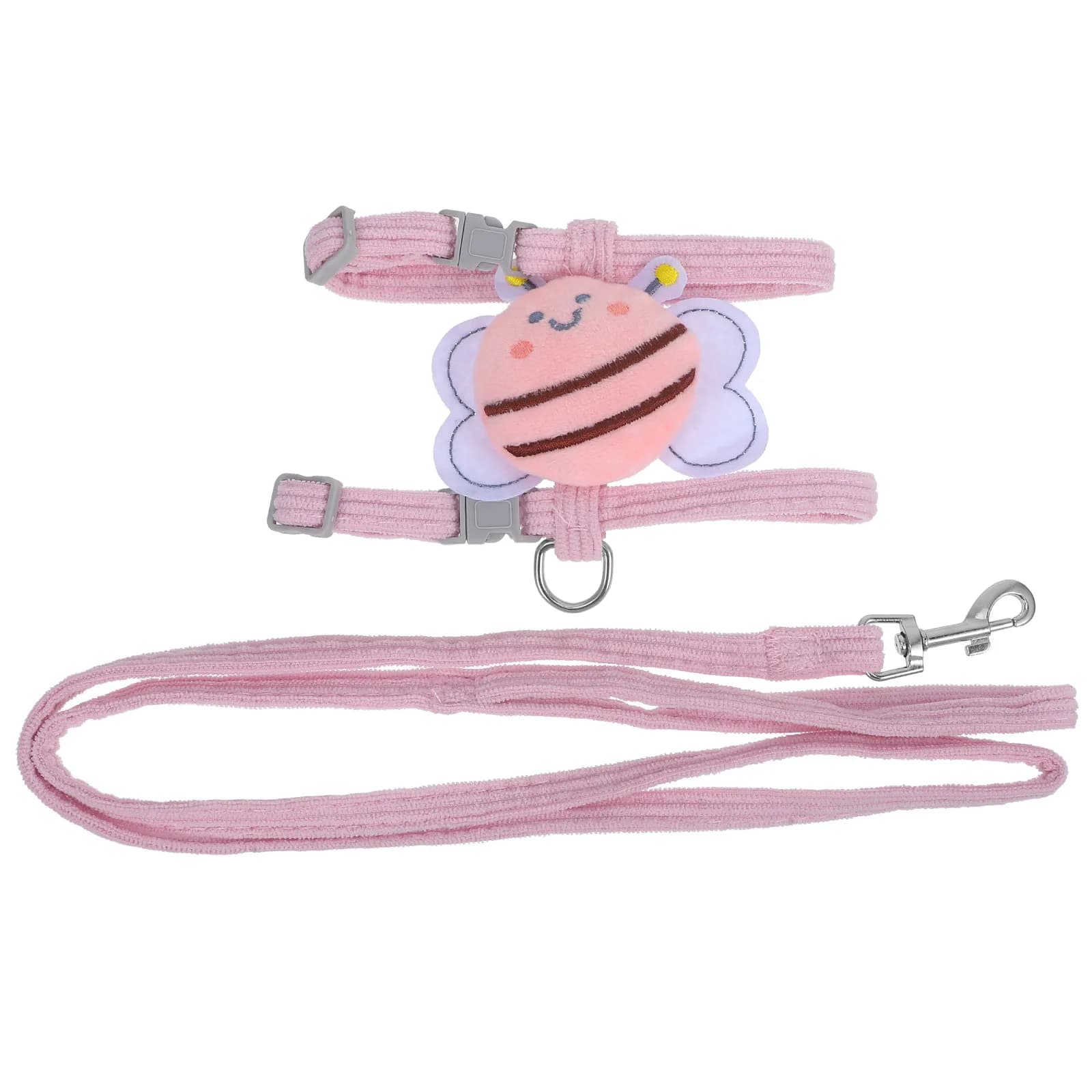 1 set di imbracature per gatti, regolabili, decorative, per cani, con corda di trazione, comode, leggere, in nylon, accessori per animali domestici