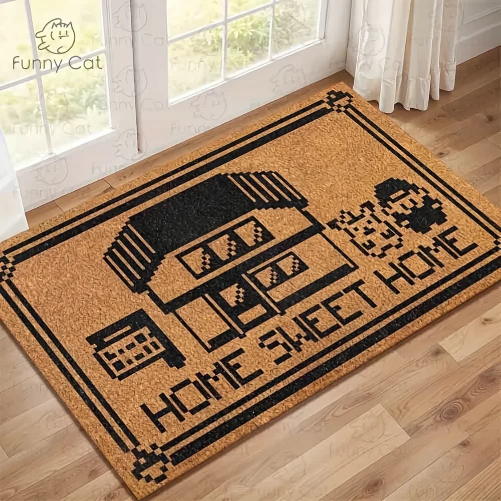 Tappetino stile VIKAMA Pixel - Durevole e resistente alle macchie - Tappetino per ingresso interno ed esterno - Tappeto decorativo per la casa
