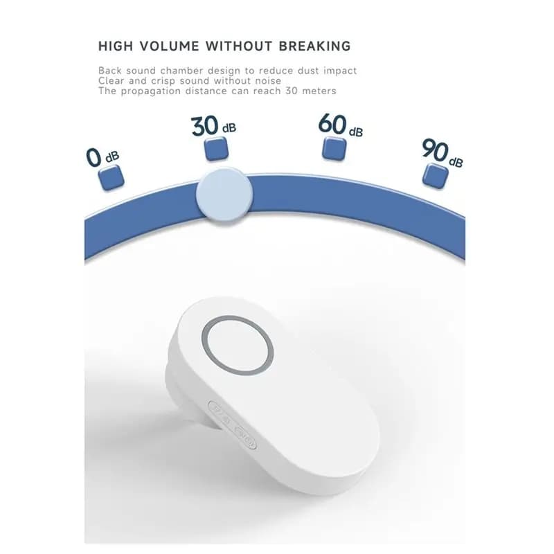 A24F - Nuovo Campanello Wireless da Esterno, Campanello Intelligente per Casa con 60 Suonerie, Volume Alto, Impermeabile, Senza Cablaggio, EU-PLUG