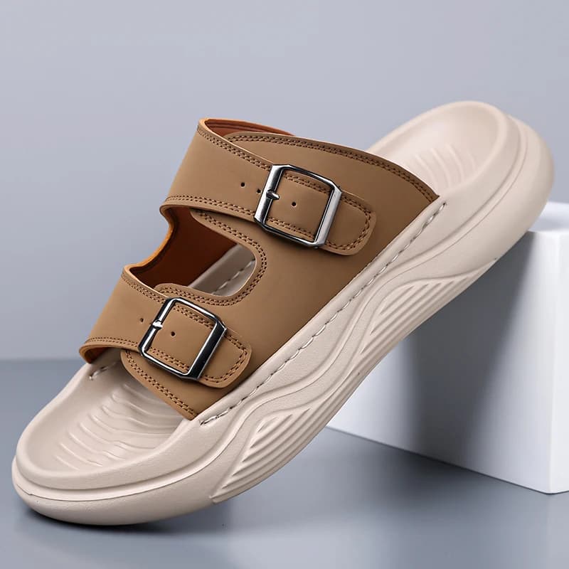 Summer Casual Sandals Slippers One Strap Slides Non Slip Soft Sole Breathable Outdoor Beach Holiday Daily Walking Shoes