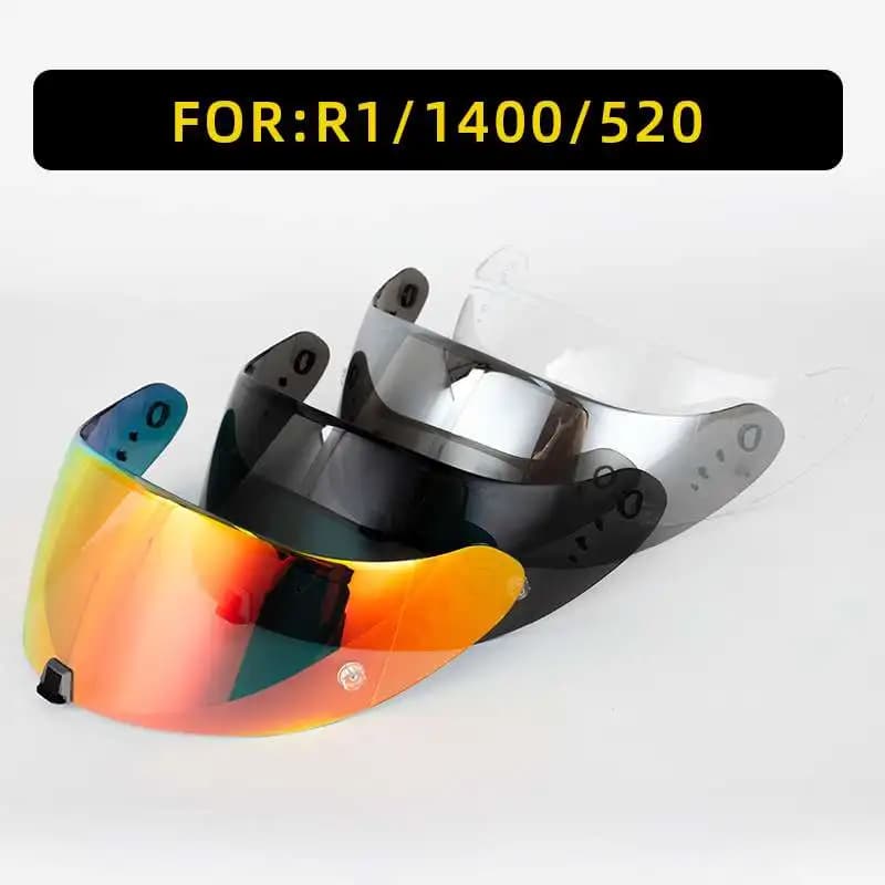Helmet visor lens suitable for Scorpion EXO-R1 Carbon 1400 R1 & EXO 520 391 KDF-16-1 motorcycle Plating Uv Protection