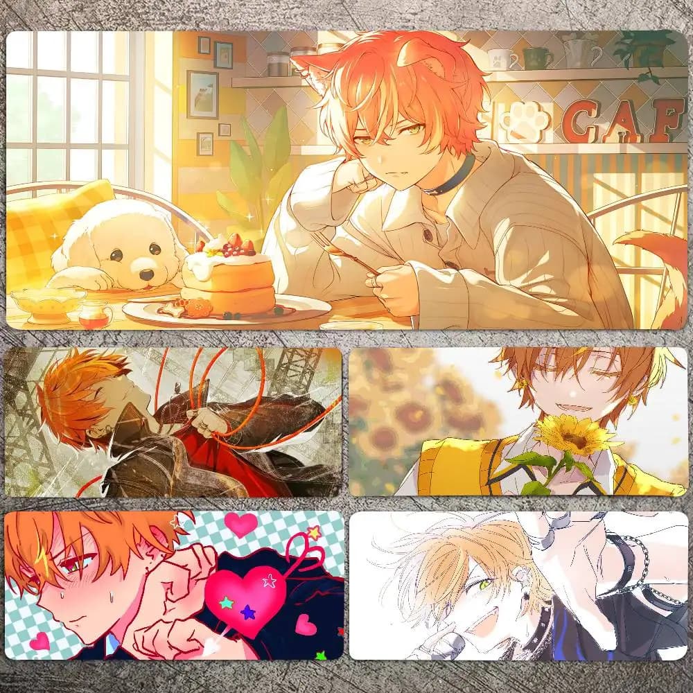 Akito Shinonome Anime Project Sekai Mousepad antiscivolo adatto per computer da ufficio, laptop, tappetini da gioco per e-sport, tastiera XXL