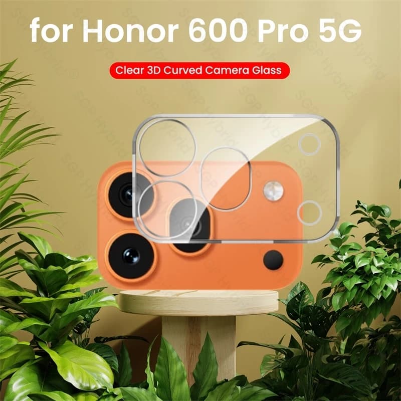 Pellicola Protettiva in Vetro Temperato 3D Curvo per Fotocamera Honor600Pro, per Honor600 Honor 600 Pro 5G 2026 VKP-NX9, VKJ-NX9 6.57"