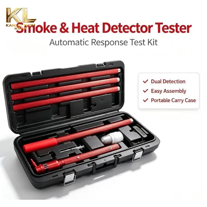 2‑in‑1 Smoke & Heat Detector Tester Multiple Specifications Fire Smoke Test Stick Fire Alarm Testing Tool