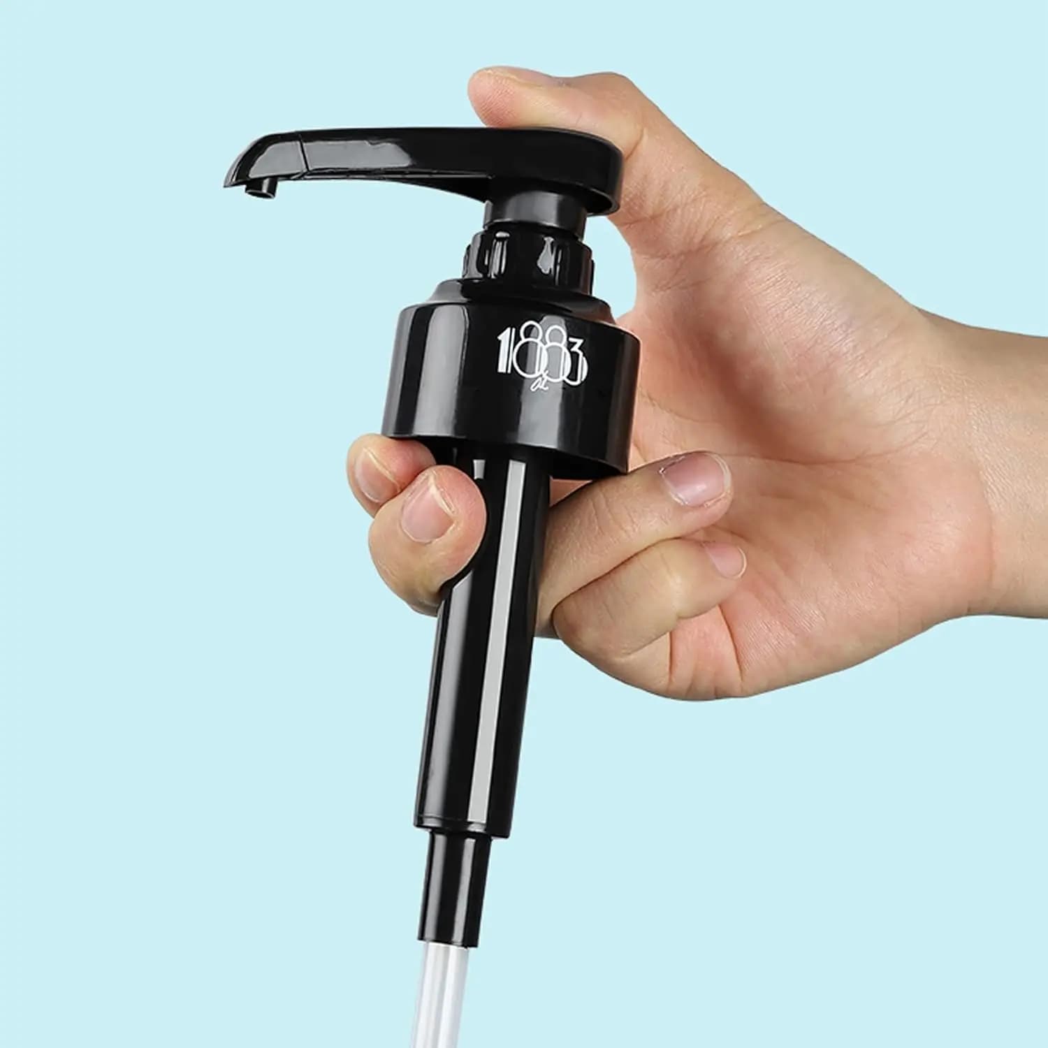 1pc Dispenser Pompa per sciroppo Dispenser di liquido nero per sciroppo Monin Pompa erogatrice per bottiglia di succo da 10 ml