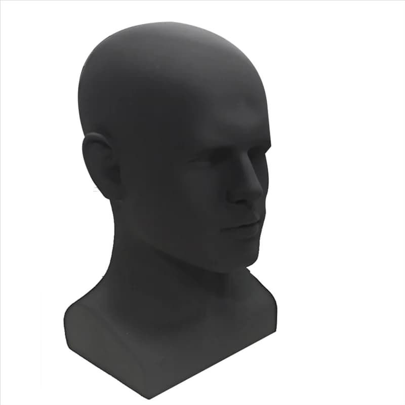 ABHU Testa di manichino maschile Testa di manichino professionale per display Parrucche Cappelli Espositore per cuffie