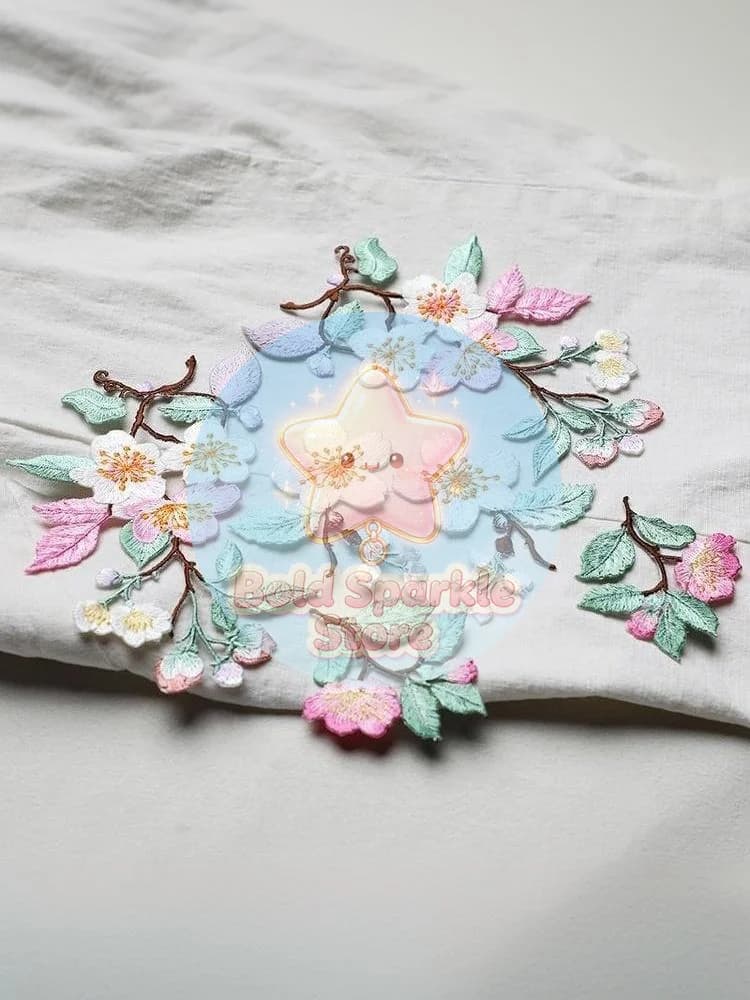 ❦1Pcs Jacket Jeans Craft Accessories Flower Embroidery Patch Iron On Elegant Patches For Clothes Bags DIY Embroidered Stickers