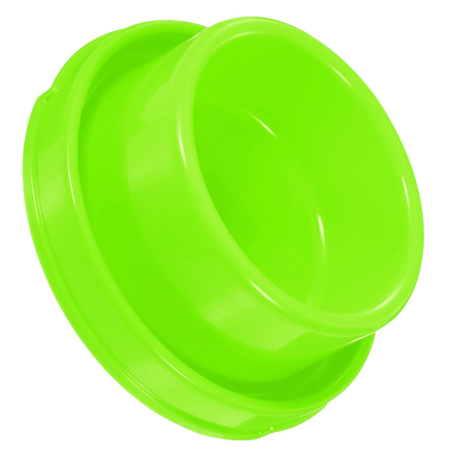 Plastic Anti-Ant Pet Food Bowl for Small Dogs and Cats Elevated Design Improves Digestion Prevents Swallowing Difficulties Green