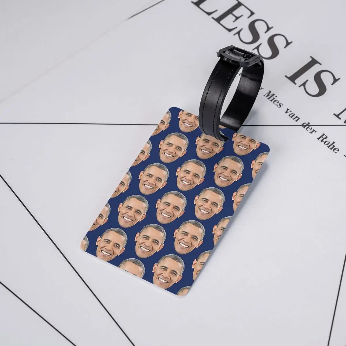 Etichette per bagagli di Barack Obama, accessori per valigie, etichetta per bagaglio da viaggio, porta etichette con nome e indirizzo