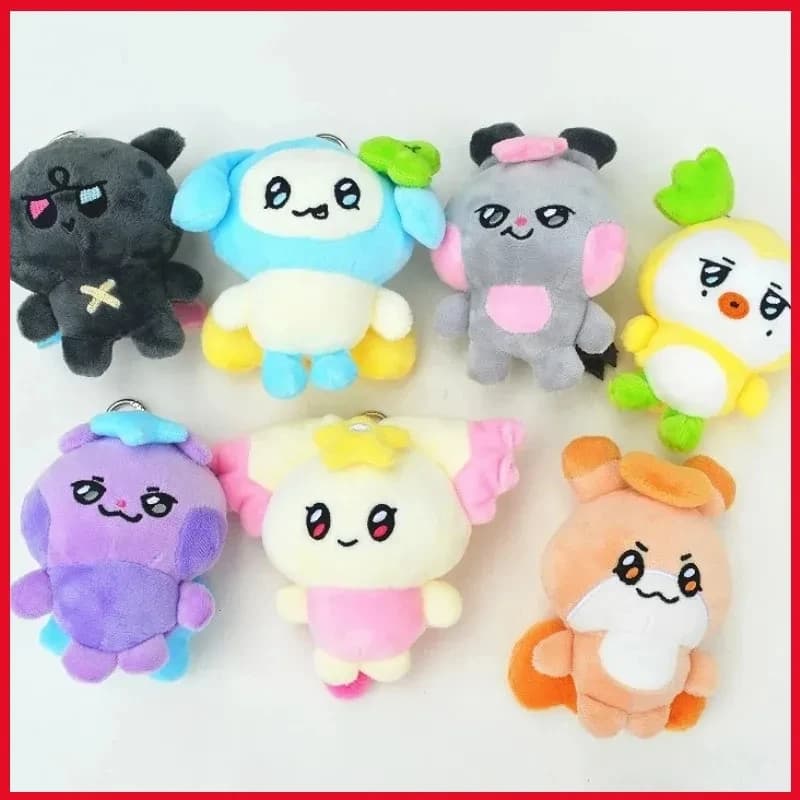 Ateez Aniteez Kawaii simpatico cartone animato animale peluche portachiavi bambola di peluche coreana, regalo per fan di supporto per celebrità decorazione bambola Kpop