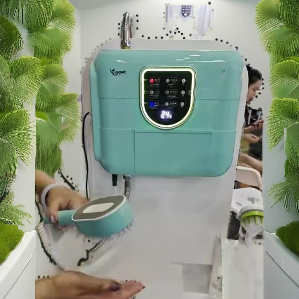 Wholesale Wall Mount Pet SPA Foam Machine Nano Bubble Shampoo Dispenser for Small Dogs and Cats, Space Saving Dog Bath
