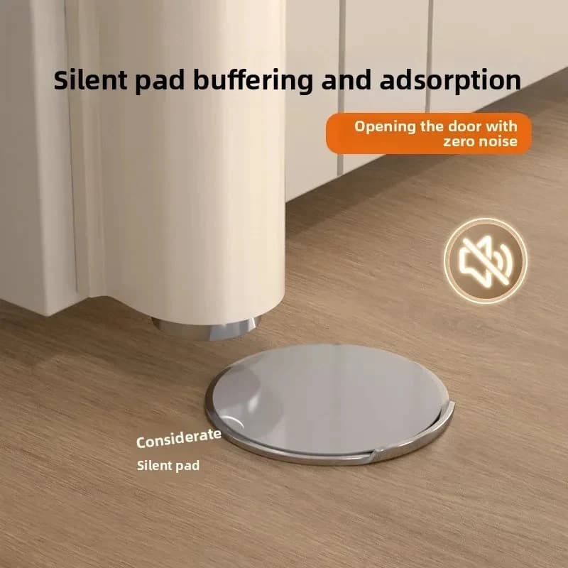 Fermaporta Magnetico Invisibile con Protezione per Parete, Accessorio Hardware Moderno per la Casa