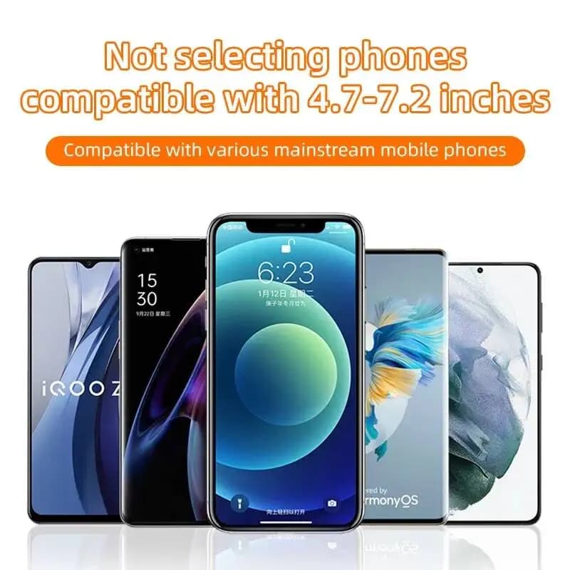 Supporto universale in silicone per bicicletta, moto, clip per manubrio, supporto per tutti i telefoni.