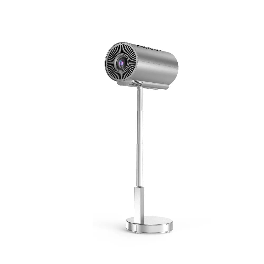 2025 Mini proiettore portatile TS3 720P compatibile con proiettore WiFi intelligente 1080P 4K con giunto cardanico di sollevamento nascosto rotante a 90 gradi