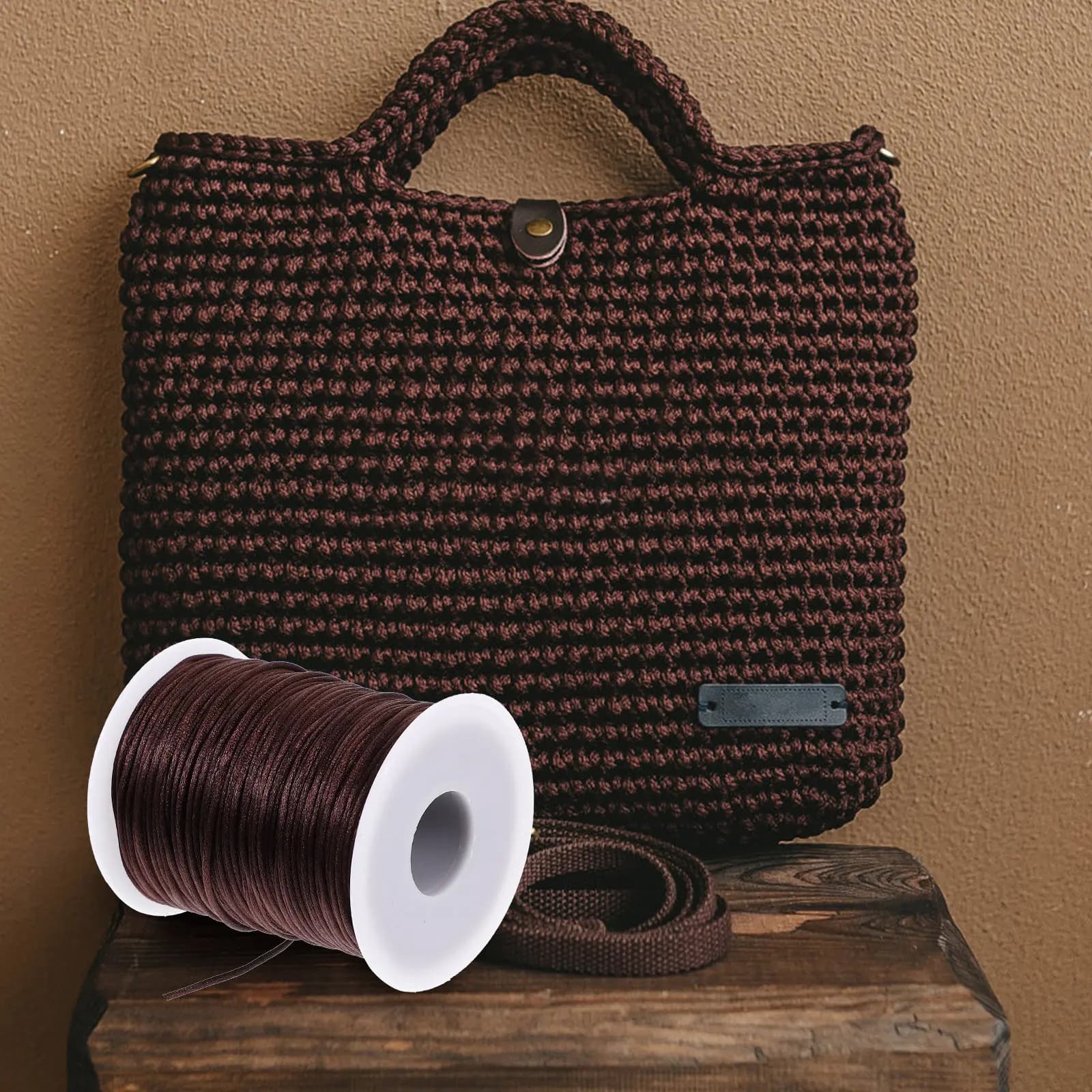 2 Rotoli di Filato Traspirante alla Moda per Cappelli Estivi, Scarpe, Cuscini, Borse, Custodie per Telefoni, Interni Auto, Filato per Uncinetto Fai-da-Te