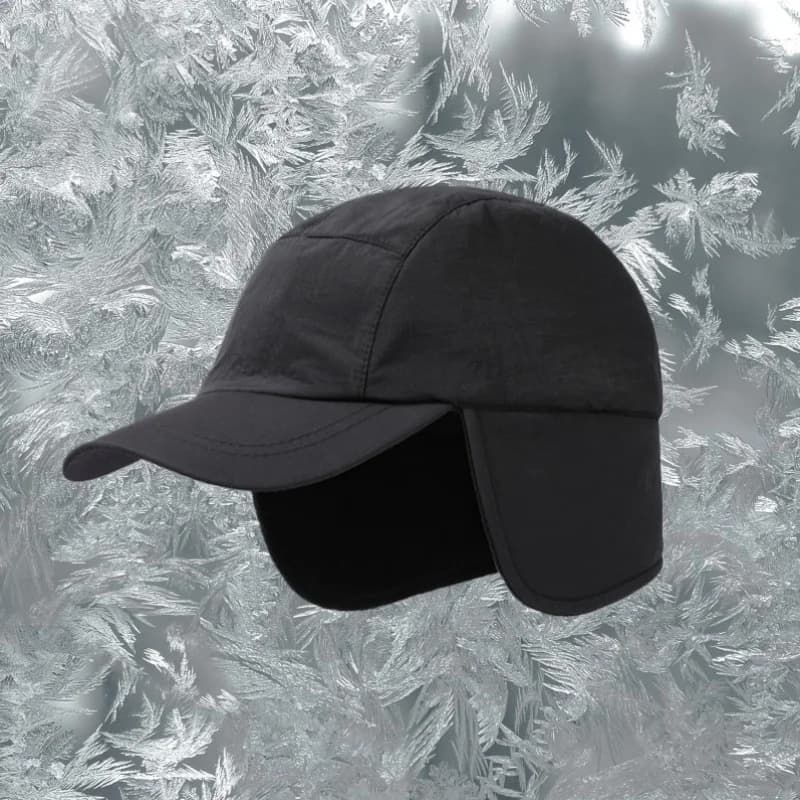 Cappello con berretto da anatra Autunno Inverno Berretto in pile polare Protezione per le orecchie calda Spessore Abbigliamento da lavoro funzionale Berretto da baseball Cuffie Uomo Donna