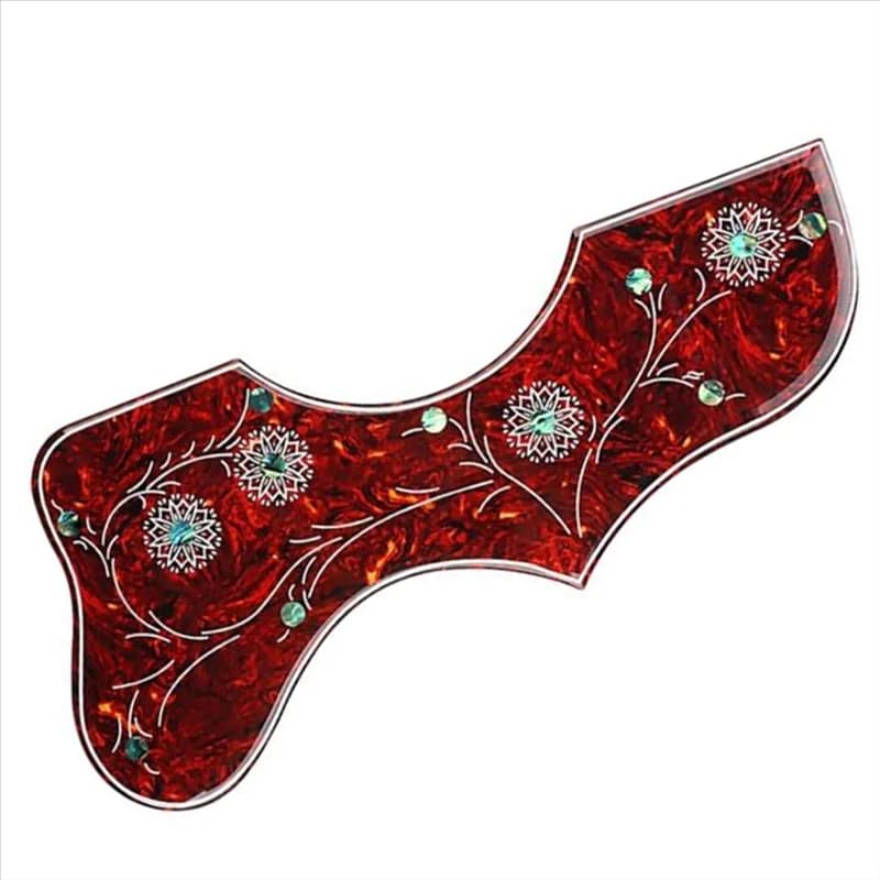 A51Q-Acoustic per plettro per chitarra Adesivo Design floreale Protezione antigraffio Facile applicazione per gli appassionati di chitarra