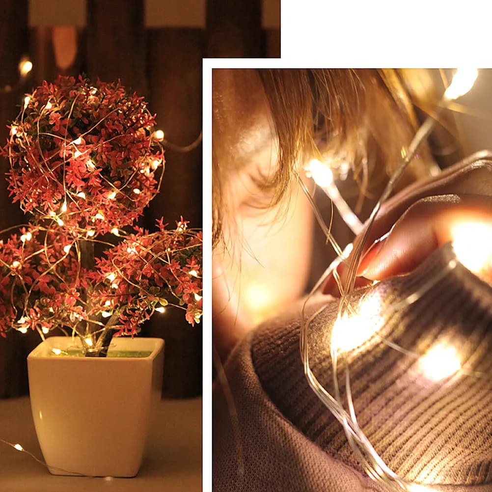 Luci a stringa LED a forma di stella con telecomando impermeabile, ricarica USB, decorazione per la casa, feste, compleanni, festival
