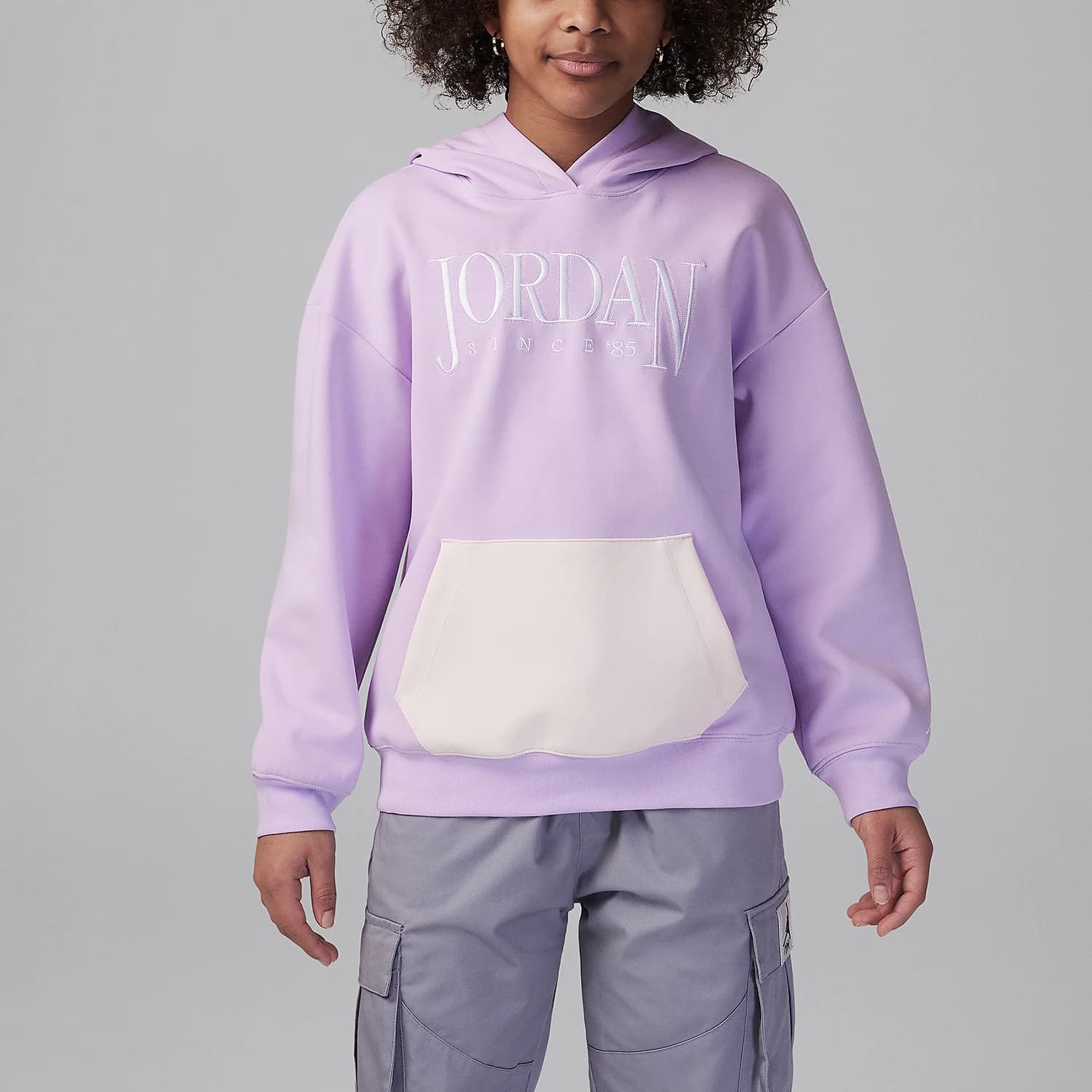 Felpa con cappuccio casual e comoda per ragazzi Nike Authentic JORDAN HF8116-510