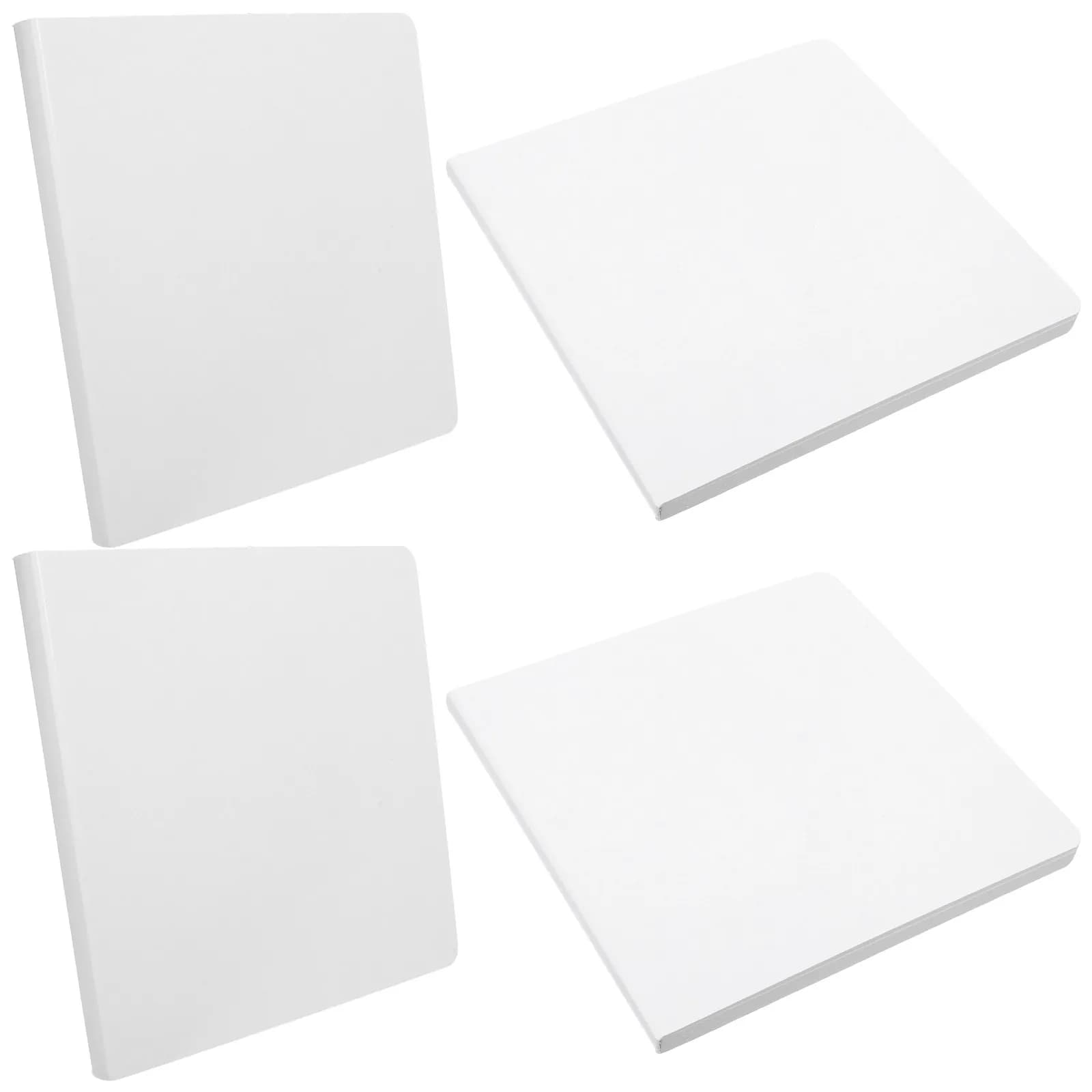4Pcs Kids Blank Sketchbook Thick Paper Notebook Rounded Corner Drawing Book for Creative Doodling Art Projects DIY Story Journal