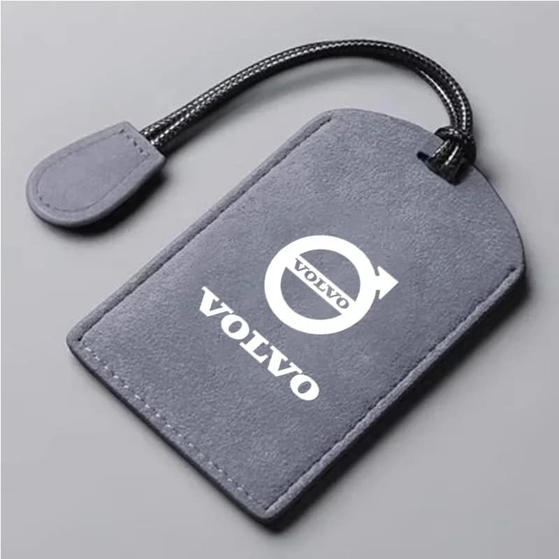 1Pc Full Wrap Suede NFC Key Card Cover for Volvo XC40 XC60 XC90 S60 S90 V50 V70 V60 V40 S80 EX30 AWD Shockproof Auto Accessories