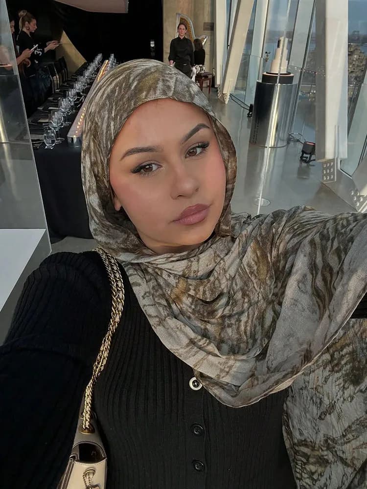 Hijab Muslim for Women, Scarves, Luxurious Copricapo Eid, Islamic Female Turban