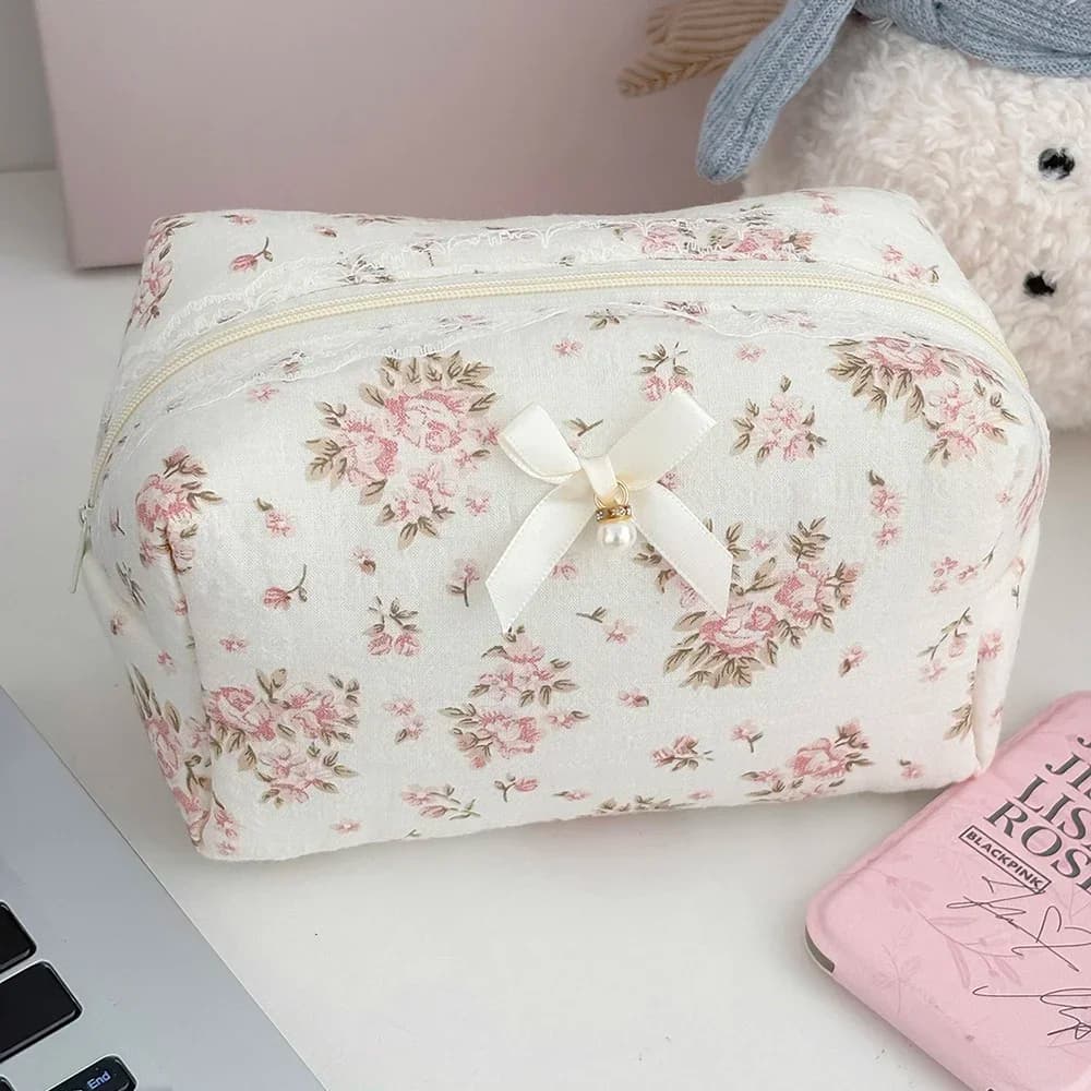 Flower Makeup Pouches Lace Lipstick Case Organizing Mini Pouch Woman Wallet Small Children Cosmetics Bag Cosmetic Bag for Women