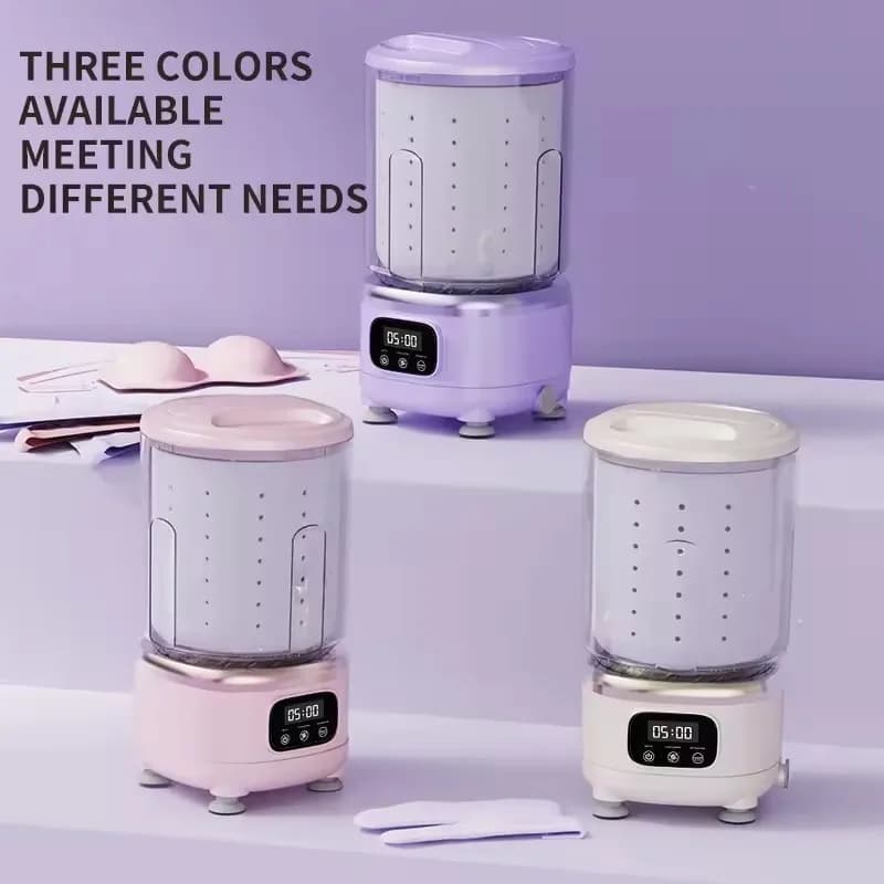 2L Wireless Mini Charging Washing Machine Single Load For Underwear Socks Pet Clothes Portable Compact Laundry Appliance