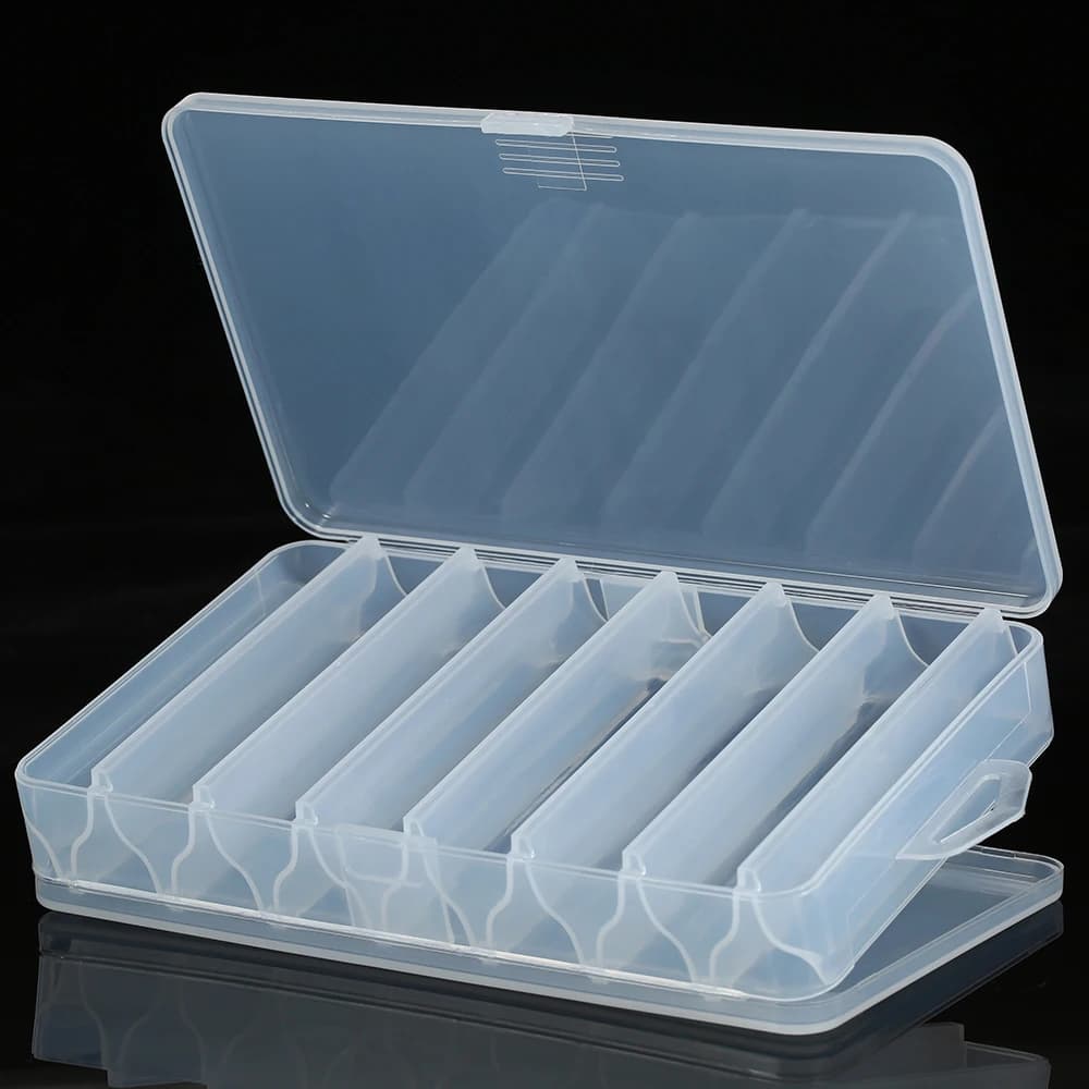 Box for fishing baits with 14 compartments Helmet case for fishing gear box Organizer for equipment