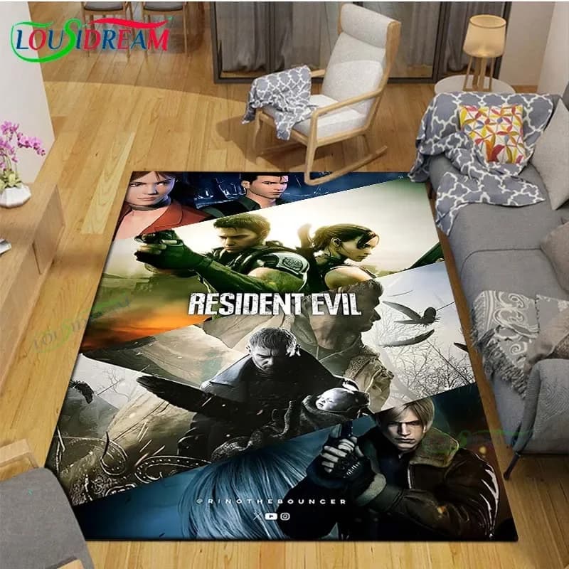 Hot Fashion 3D Movie R-Resident Evil Printed Mat Living Room Anti-slip Carpet Kids Bedroom Mat Yoga Mat Decor