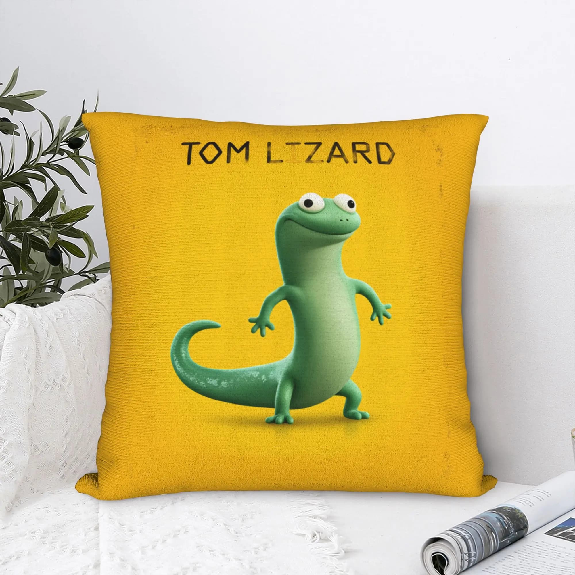 Hoppers Tom Lizard Pillow Case Fashion Pillow Cover Graphic Pillowcases For Couch Sofa Bedroom