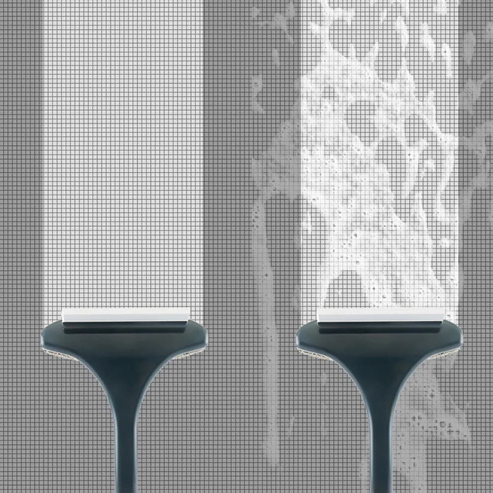 2Pcs Multi-Functional Window Screen Cleaning Brush Double Sided Dust Collector for Glass Shower Doors Mirrors Car Windscreen