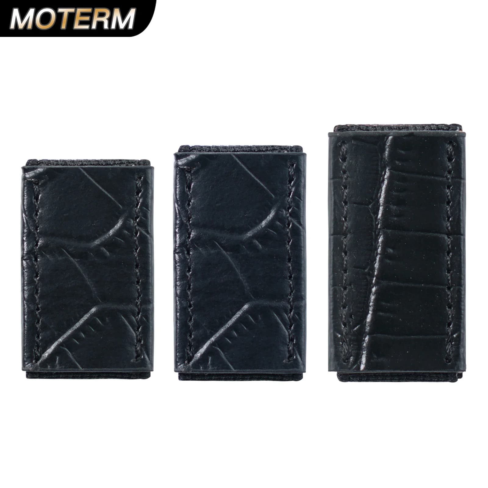 Moterm Pelle Penloop Matita elastica con cinturino per agenda Notebook Riviste Croc Grain Pen Clip Holder Materiale scolastico