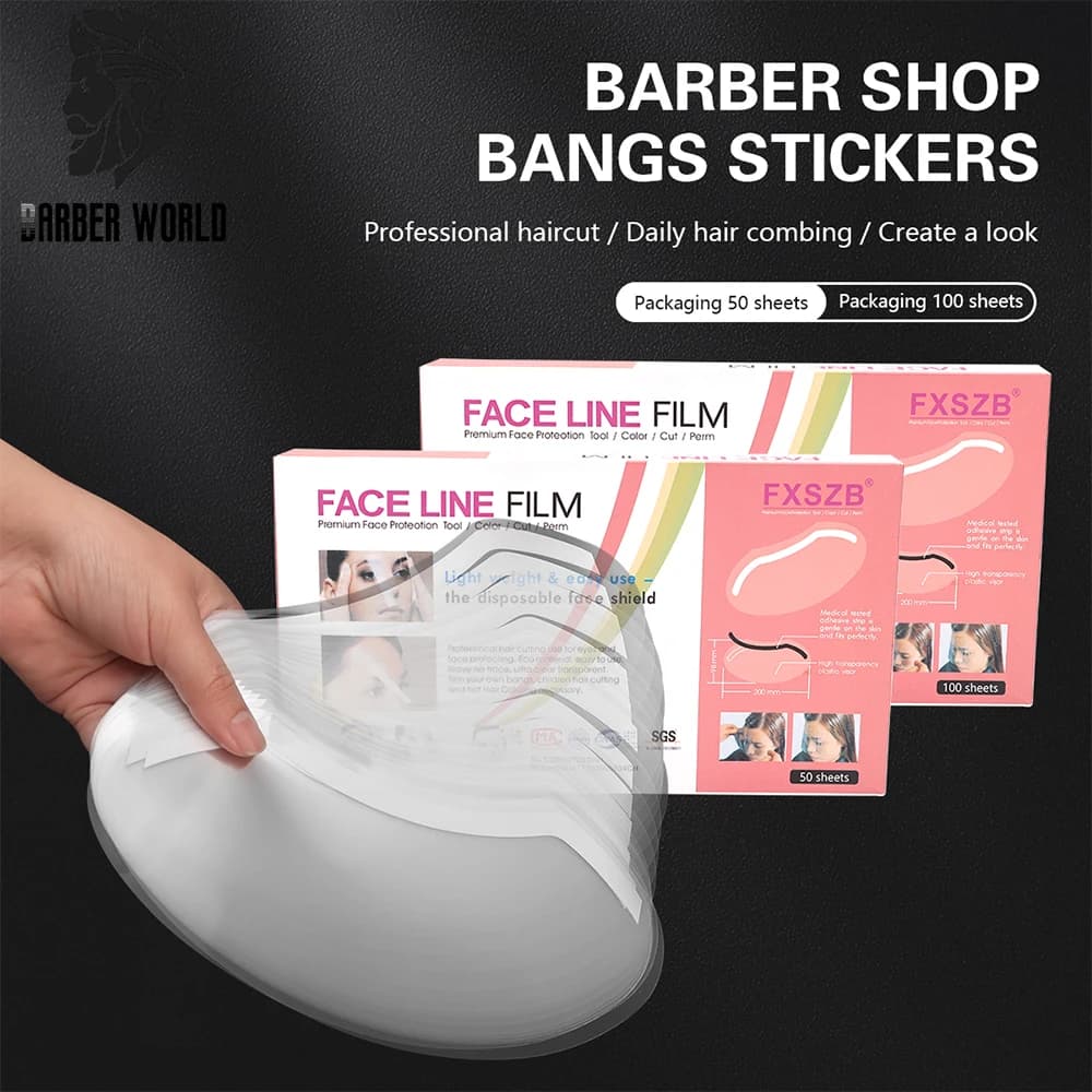 50/100PCS Visiere monouso per trucco Visiere per doccia Maschere da barbiere per lacca per capelli Strumenti per salone Forniture per parrucchieri