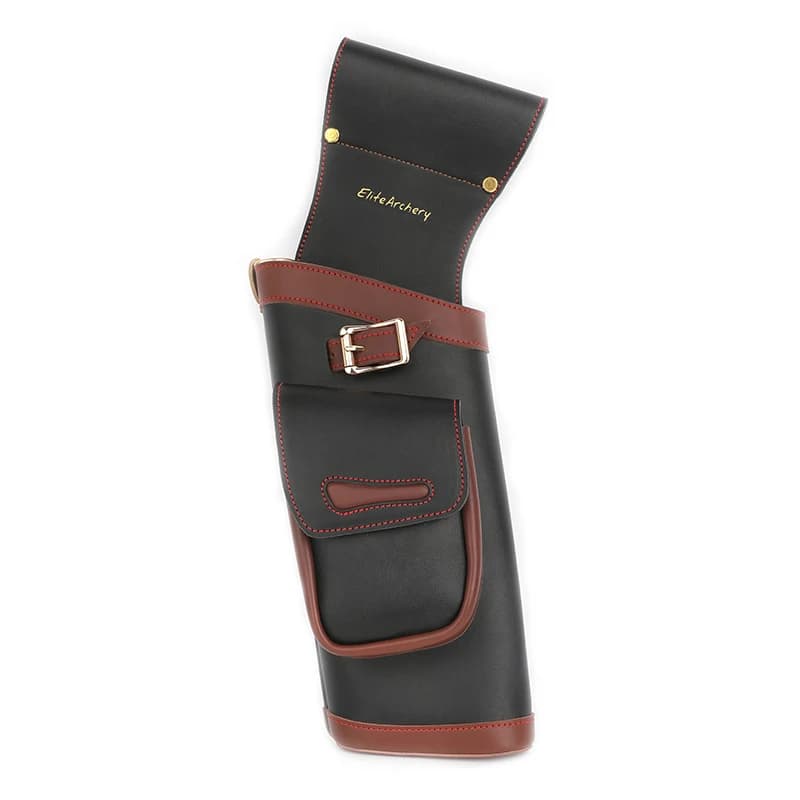 1pc tiro con l'arco freccia faretra in pelle di vacchetta durevole freccia borsa borsa custodia per freccia arco caccia tiro al bersaglio accessori da caccia