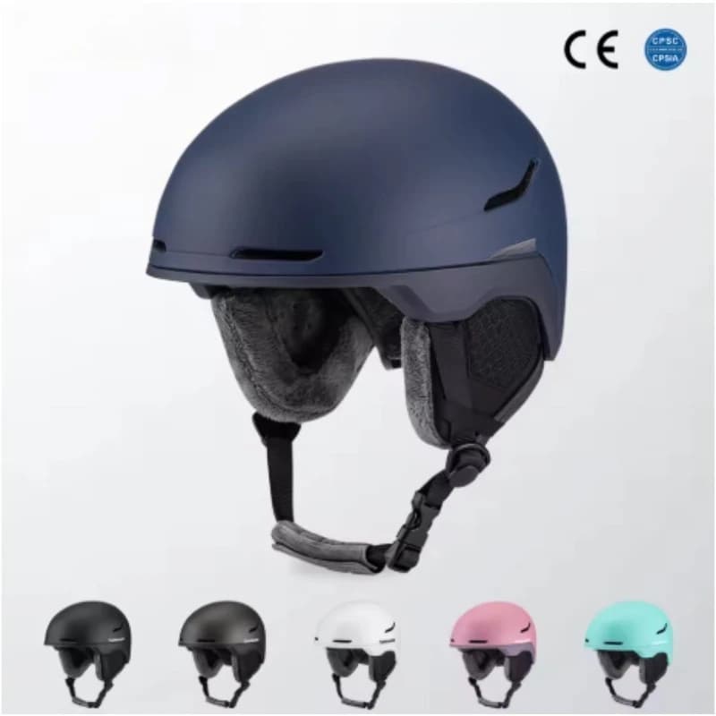 Casco da sci professionale ultraleggero Occhiali antiscivolo regolabili Clip Skateboard Motoslitta Protezione da sci Casco di sicurezza invernale