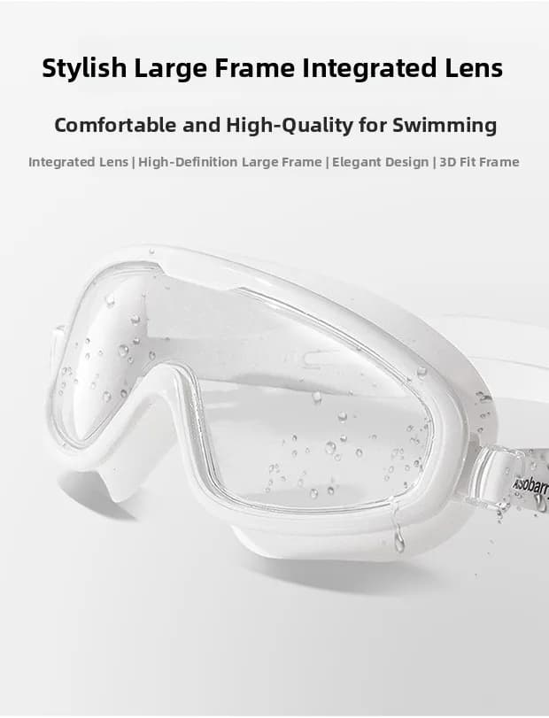 Women's Swimwear Landon with Large Montature, High Definition, Waterproof & Anti-fog, Adult Diving Equipment