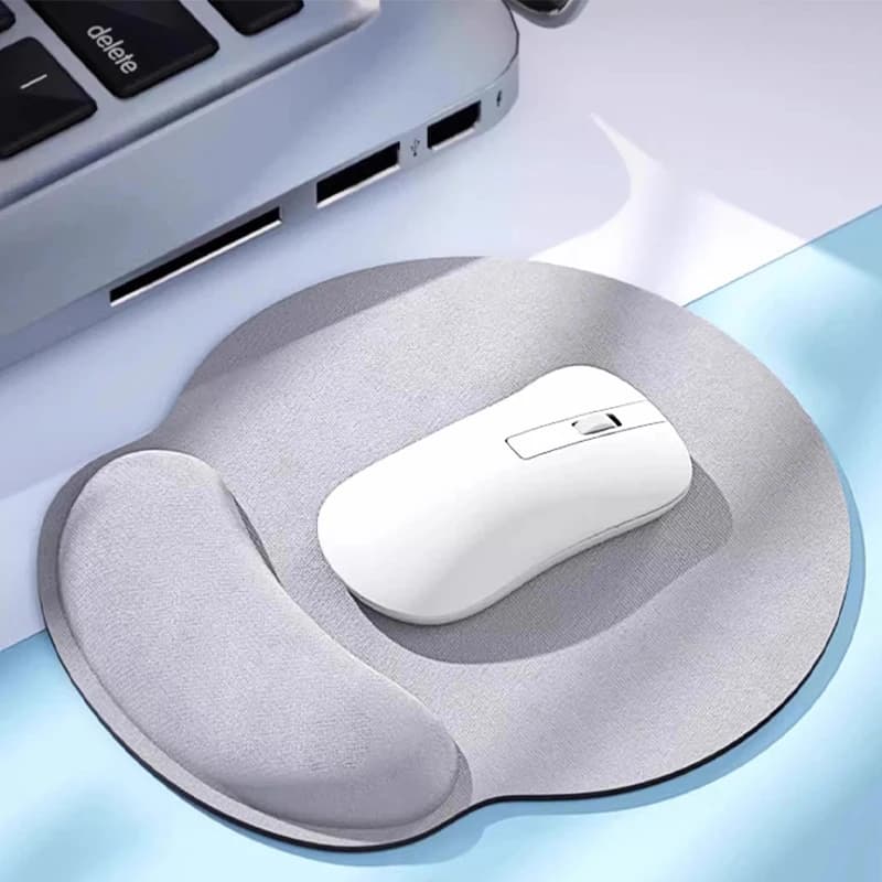 1 pz grigio comodo supporto per il polso tappetino per mouse antiscivolo tappetino per mouse morbido per PC portatile computer tappetino per mouse ergonomico per poggiapolsi