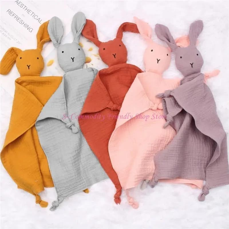 85ae baby lenire coperta coniglio per bambola garza asciugamano bavaglini teether assorbenti neonati bandana che