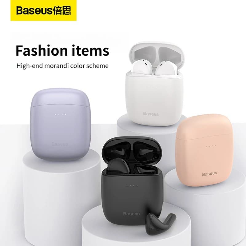 Baseus Encok W04 Auricolari Versione aggiornata Cuffie Bluetooth 5.3 TWS Auricolari Hifi wireless 38ms Cuffie a bassa latenza Gamer