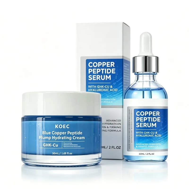 Korean GHK-CU Blue Copper Peptide Essence Nicotinamide Collagen Hydrate Face Serum Deep Moisturize Improve Fine Lines Daily Care